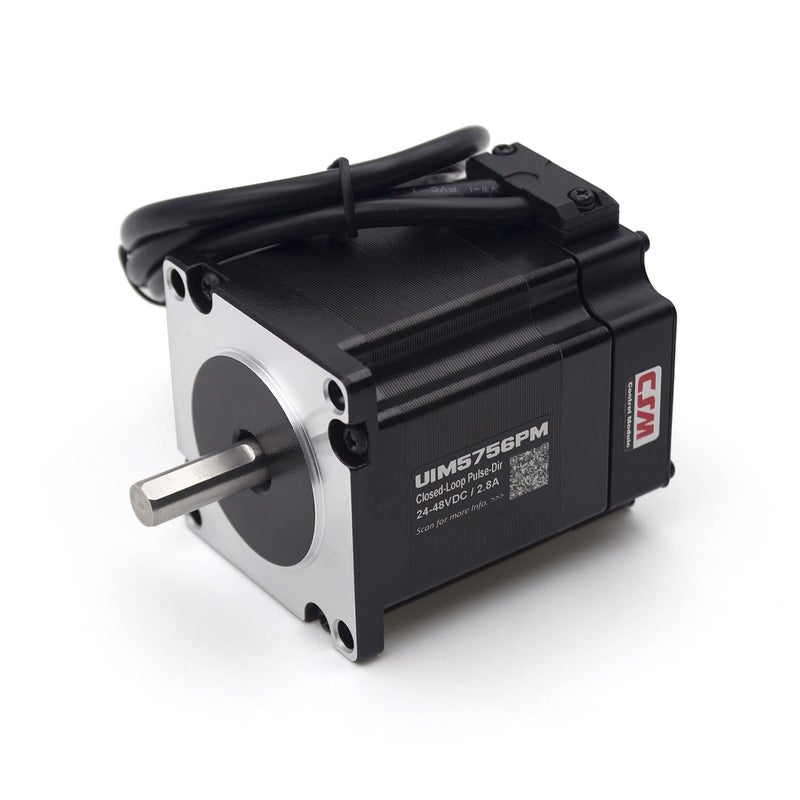 UIROBOT NEMA 23 Integrated Closed-Loop Stepper Motor,Pulse-Direction Control Interface,Built-in Encoder & Motion Controller & Driver,for CNC,3D Printer,Max1.26Nm,3.5A,24-48VDC (UIM5756PM) - Image 1